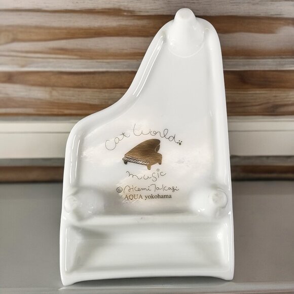 Cat's World Piano Trinket Box. Kitty Poses & Music Notes AKEMI TAKAGI Japan - Picture 8 of 15